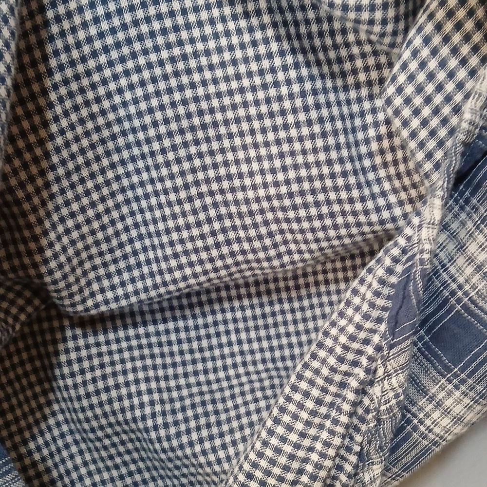 Goodfellow & Co Blue Plaid Long Sleeve Button Down Shirt Men's Size XL - Picture 3 of 5